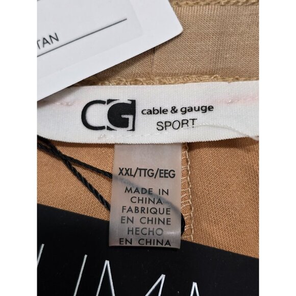 Cable Gauge Sport Women's Golden Tan Yummy Fabric Jogger Pants Size 2XL NWT - Picture 7 of 11